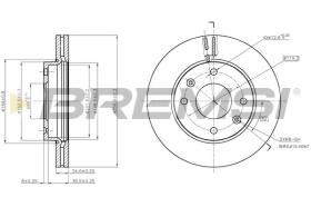 BREMSI CD7614V - DISCHI FRENO - BRAKE DISCS