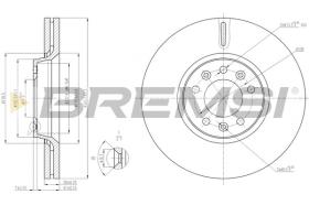 BREMSI CD7615V - DISCHI FRENO - BRAKE DISCS