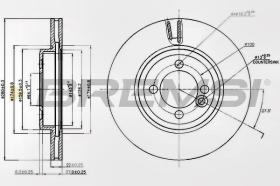 BREMSI CD7617V - DISCHI FRENO - BRAKE DISCS
