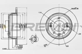 BREMSI CD7618S - DISCHI FRENO - BRAKE DISCS