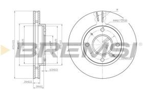 BREMSI CD7621V - DISCHI FRENO - BRAKE DISCS