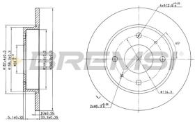BREMSI CD7622S - DISCHI FRENO - BRAKE DISCS