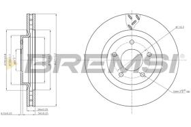 BREMSI CD7624V - DISCHI FRENO - BRAKE DISCS
