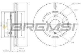 BREMSI CD7625V - DISCHI FRENO - BRAKE DISCS
