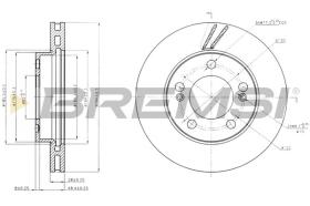 BREMSI CD7627V - DISCHI FRENO - BRAKE DISCS