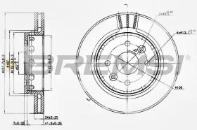 BREMSI CD7628V - DISCHI FRENO - BRAKE DISCS