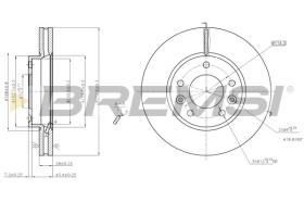 BREMSI CD7629V - DISCHI FRENO - BRAKE DISCS
