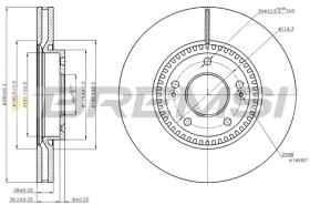 BREMSI CD7630V - DISCHI FRENO - BRAKE DISCS