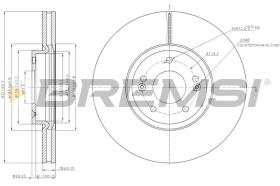 BREMSI CD7631V - DISCHI FRENO - BRAKE DISCS
