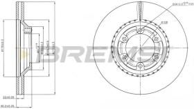 BREMSI CD7633V - DISCHI FRENO - BRAKE DISCS