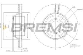 BREMSI CD7634V - DISCHI FRENO - BRAKE DISCS