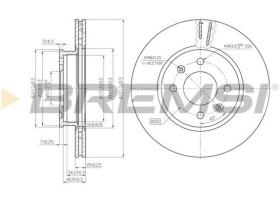 BREMSI CD7636V - DISCHI FRENO - BRAKE DISCS