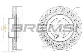 BREMSI CD7639V - DISCHI FRENO - BRAKE DISCS