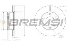 BREMSI CD7640V - DISCHI FRENO - BRAKE DISCS