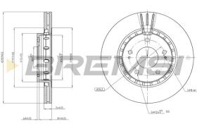 BREMSI CD7642V - DISCHI FRENO - BRAKE DISCS