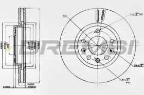 BREMSI CD7644V - DISCHI FRENO - BRAKE DISCS