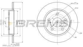 BREMSI CD7645S - DISCHI FRENO - BRAKE DISCS