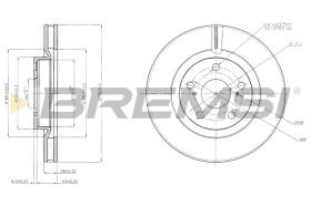 BREMSI CD7646V - DISCHI FRENO - BRAKE DISCS