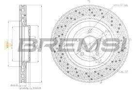 BREMSI CD7650V - DISCHI FRENO - BRAKE DISCS