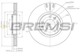 BREMSI CD7652V - DISCHI FRENO - BRAKE DISCS
