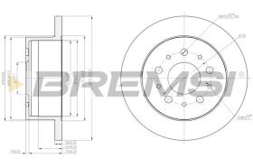 BREMSI CD7653S - DISCHI FRENO - BRAKE DISCS