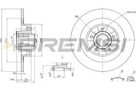 BREMSI CD7654S - DISCHI FRENO - BRAKE DISCS
