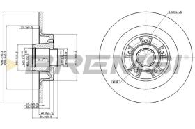 BREMSI CD7655S - DISCHI FRENO - BRAKE DISCS