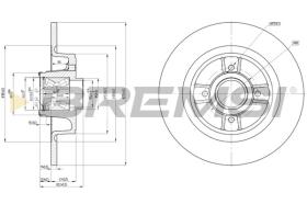 BREMSI CD7656S - DISCHI FRENO - BRAKE DISCS