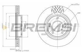 BREMSI CD7659V - DISCHI FRENO - BRAKE DISCS
