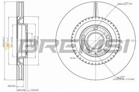 BREMSI CD7661V - DISCHI FRENO - BRAKE DISCS
