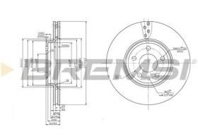 BREMSI CD7663V - DISCHI FRENO - BRAKE DISCS