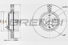 BREMSI CD7664V - DISCHI FRENO - BRAKE DISCS