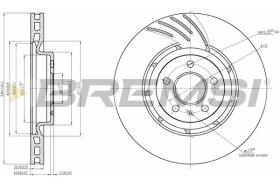 BREMSI CD7665V - DISCHI FRENO - BRAKE DISCS