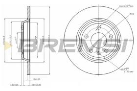 BREMSI CD7666S - DISCHI FRENO - BRAKE DISCS