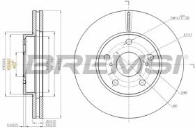 BREMSI CD7668V - DISCHI FRENO - BRAKE DISCS