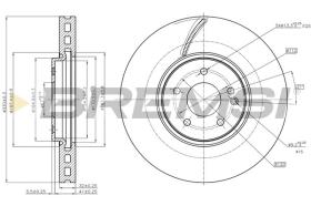 BREMSI CD7670V - DISCHI FRENO - BRAKE DISCS
