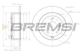 BREMSI CD7671S - DISCHI FRENO - BRAKE DISCS
