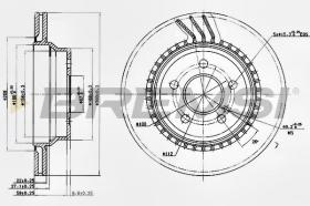 BREMSI CD7672V - DISCHI FRENO - BRAKE DISCS