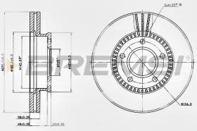 BREMSI CD7673V - DISCHI FRENO - BRAKE DISCS