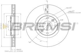 BREMSI CD7676V - DISCHI FRENO - BRAKE DISCS