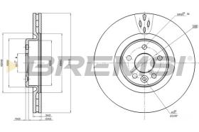 BREMSI CD7680V - DISCHI FRENO - BRAKE DISCS