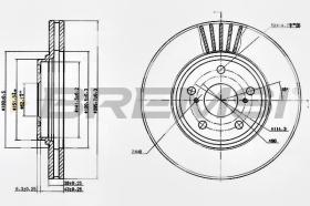 BREMSI CD7684V - DISCHI FRENO - BRAKE DISCS