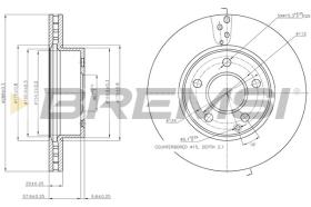 BREMSI CD7688V - DISCHI FRENO - BRAKE DISCS