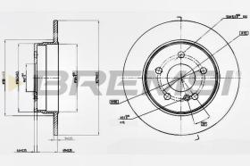BREMSI CD7689S - DISCHI FRENO - BRAKE DISCS