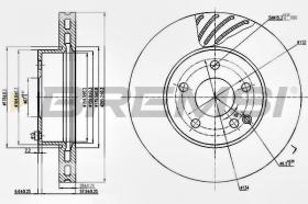 BREMSI CD7690V - DISCHI FRENO - BRAKE DISCS