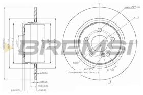 BREMSI CD7691S - DISCHI FRENO - BRAKE DISCS