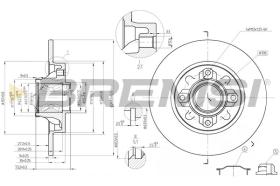 BREMSI CD7695S - DISCHI FRENO - BRAKE DISCS