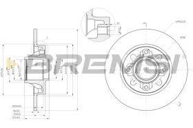 BREMSI CD7696S - DISCHI FRENO - BRAKE DISCS