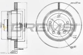 BREMSI CD7697V - DISCHI FRENO - BRAKE DISCS