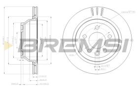 BREMSI CD7698V - DISCHI FRENO - BRAKE DISCS